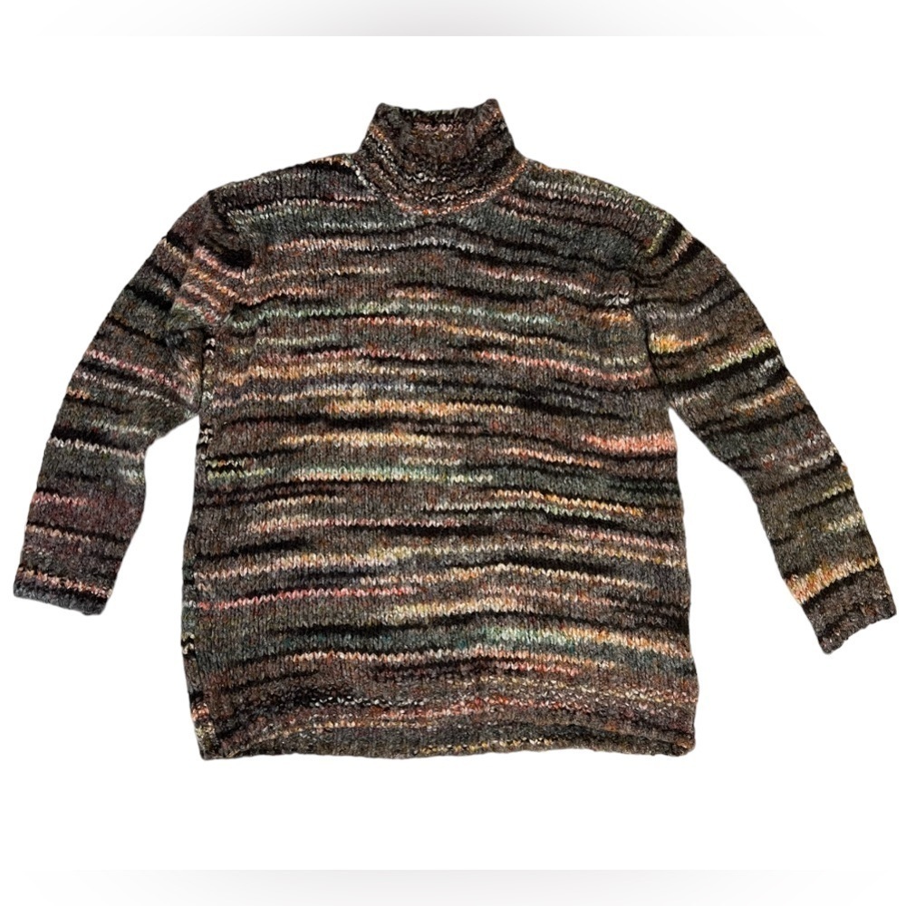 Aspen Wool Blend Rustic Mock Neck Sweater Size Small